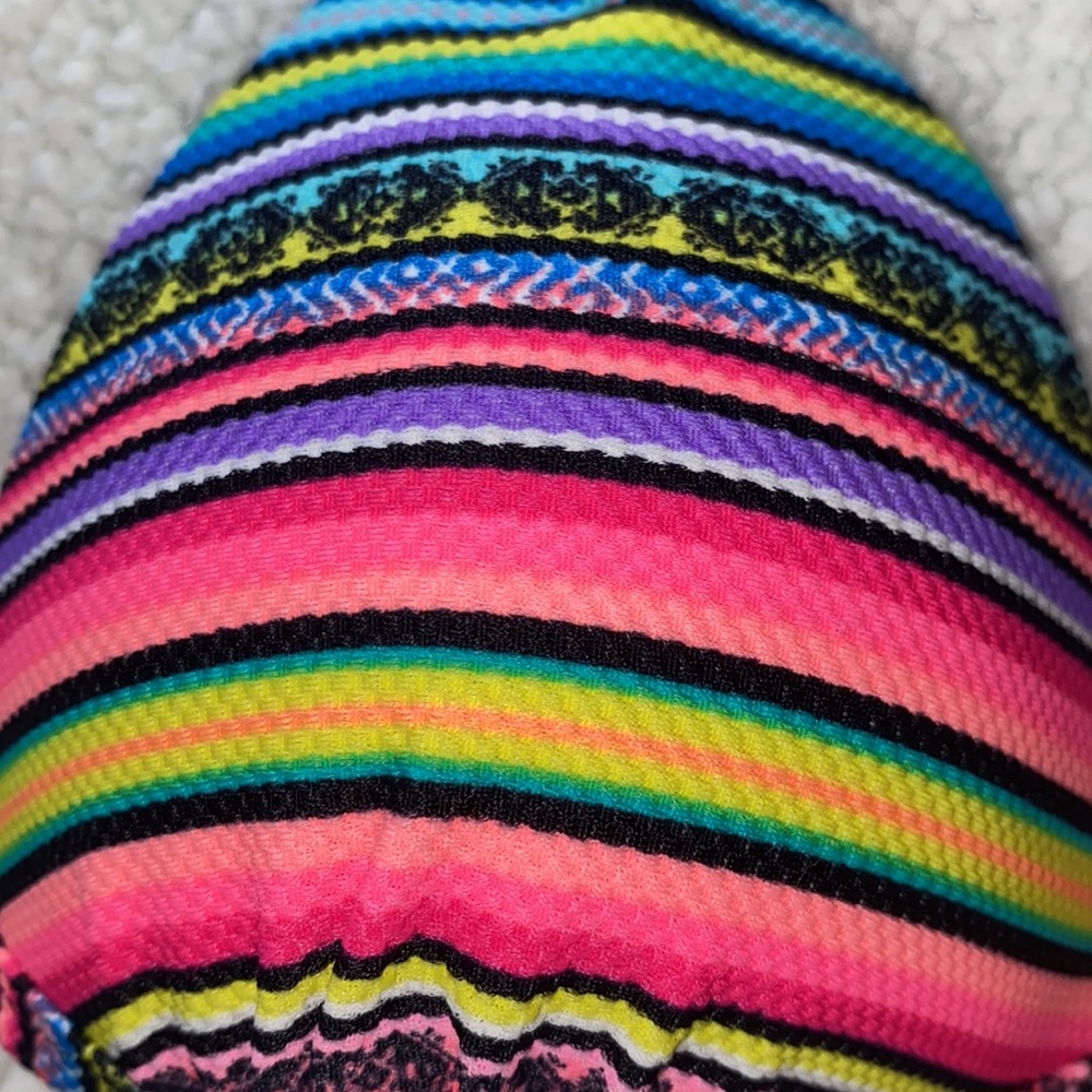 Colorful Aztec Print Bikini Top Small - Picture 3 of 4